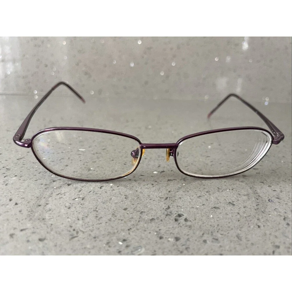 Eyeglasses Metal Purple WM5005 VI 51-17-140 FRAMES ONLY Eyewear full rim